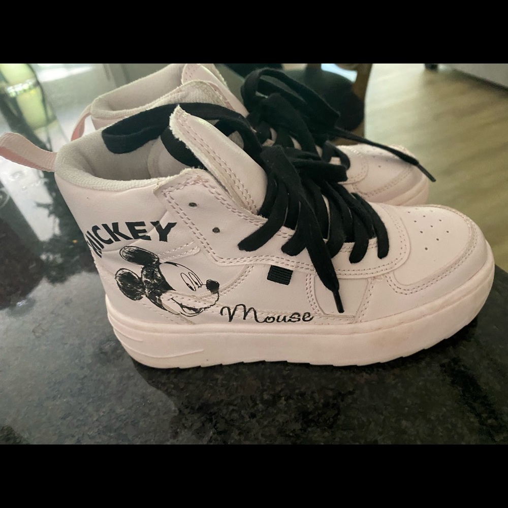 Mickey X Zara pink high tops